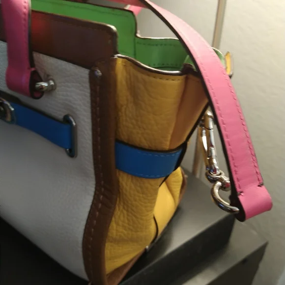 Coach Swagger 21 Rainbow Carryall Summer Shoulder Bags